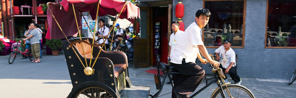 Rickshaws en Pekín